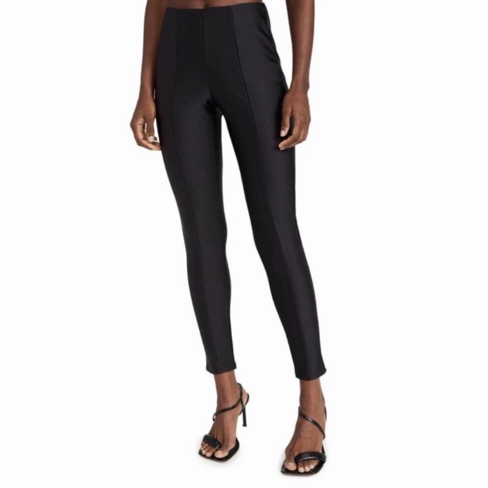 Good American High Shine Boss Skinny High Rise Strch Black Pant NWT Size (2) Med